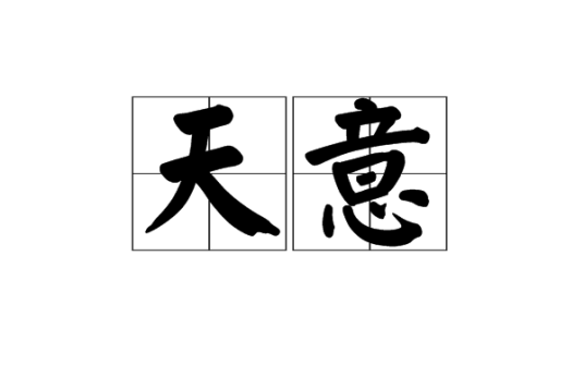 天意（汉语词语）