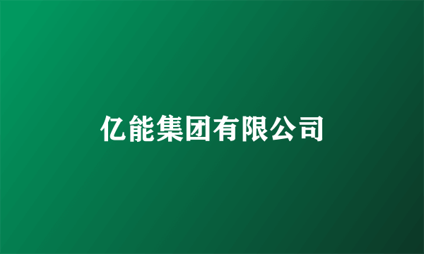 亿能集团有限公司