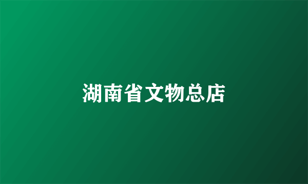 湖南省文物总店