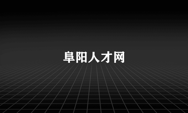 阜阳人才网