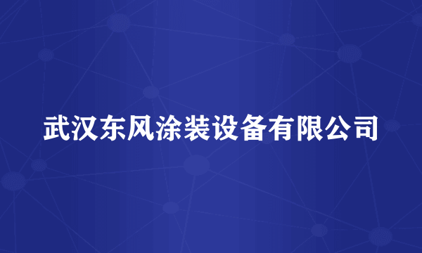 武汉东风涂装设备有限公司