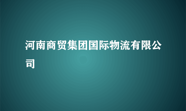 河南商贸集团国际物流有限公司