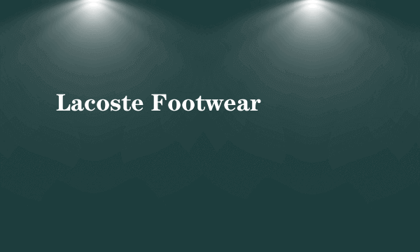 Lacoste Footwear