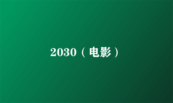 2030（电影）