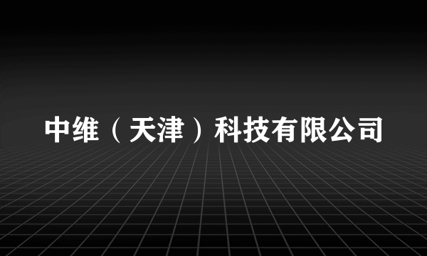 中维（天津）科技有限公司