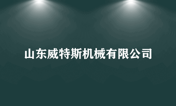 山东威特斯机械有限公司