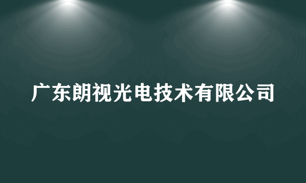 广东朗视光电技术有限公司