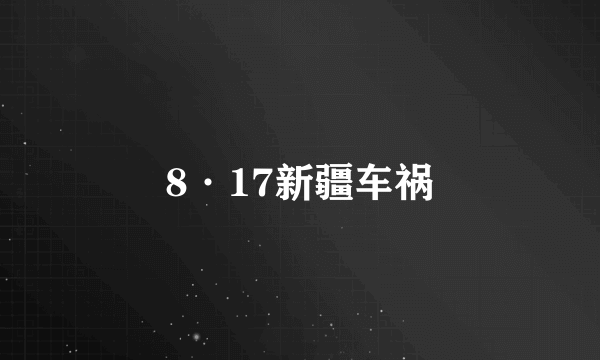 8·17新疆车祸