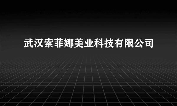 武汉索菲娜美业科技有限公司