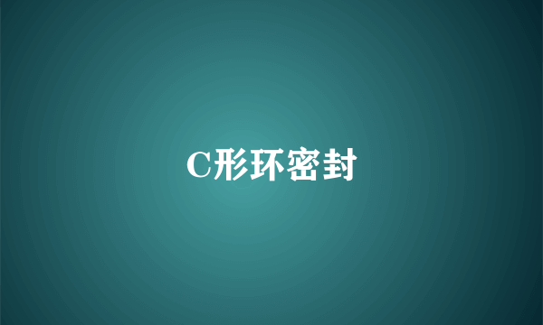 C形环密封