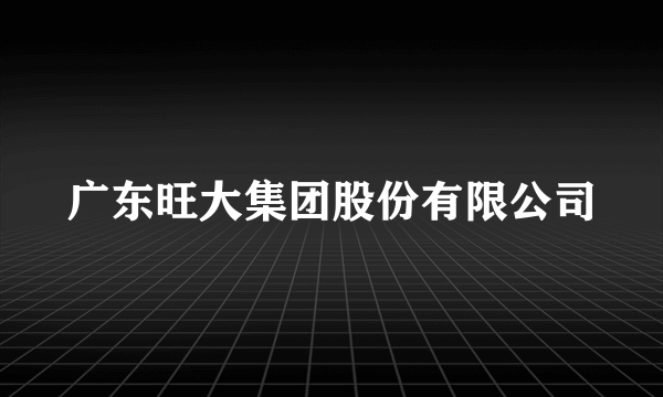 广东旺大集团股份有限公司