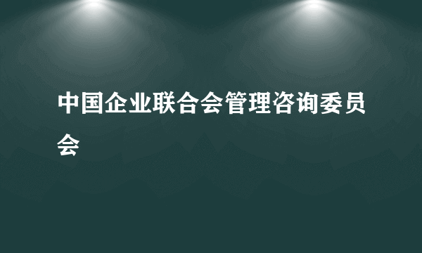 中国企业联合会管理咨询委员会