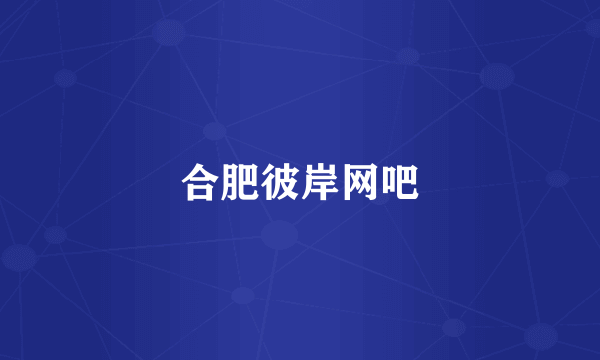 合肥彼岸网吧
