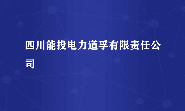 四川能投电力道孚有限责任公司