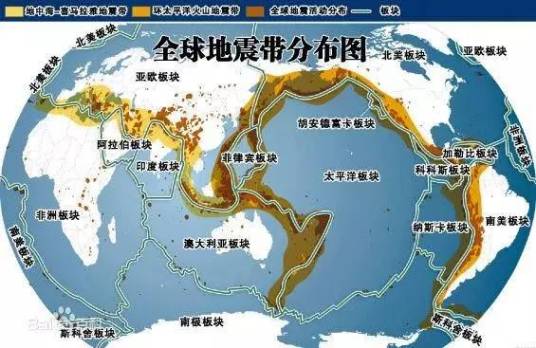 世界地震分布