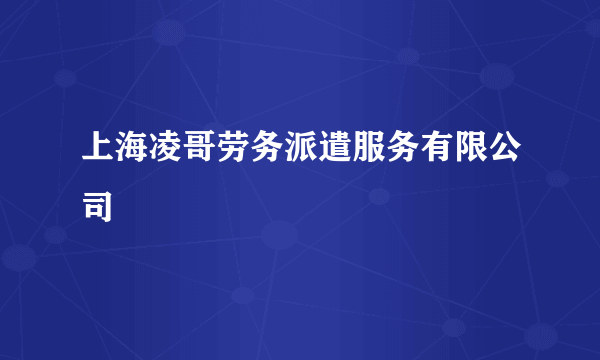 上海凌哥劳务派遣服务有限公司