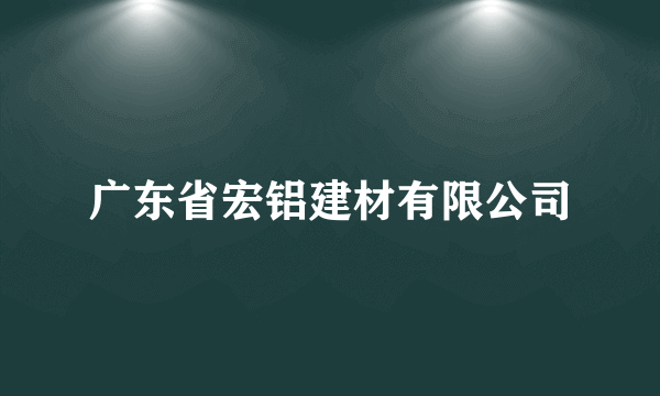 广东省宏铝建材有限公司