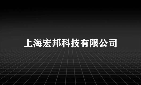 上海宏邦科技有限公司