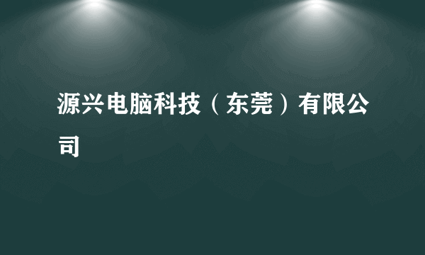 源兴电脑科技（东莞）有限公司