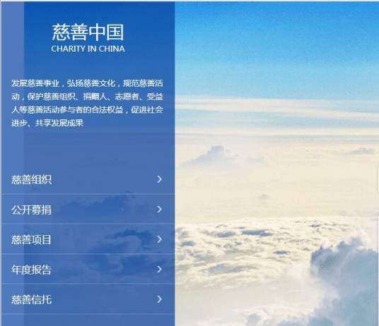 全国慈善信息公开平台