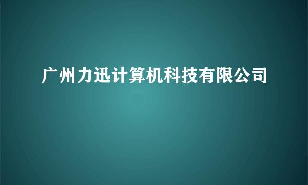 广州力迅计算机科技有限公司