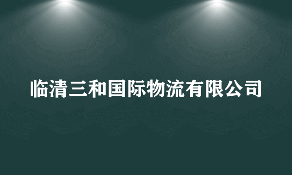 临清三和国际物流有限公司