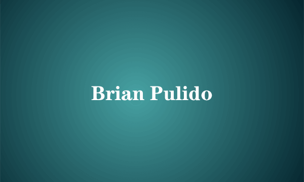 Brian Pulido