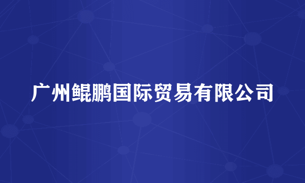 广州鲲鹏国际贸易有限公司