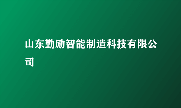 山东勤励智能制造科技有限公司