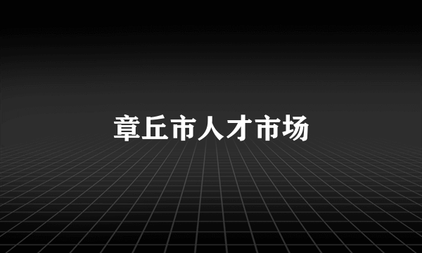 章丘市人才市场
