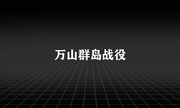 万山群岛战役