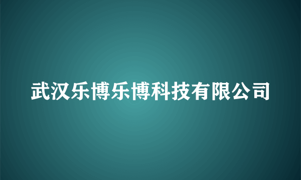 武汉乐博乐博科技有限公司