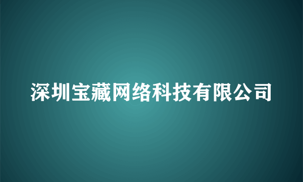 深圳宝藏网络科技有限公司