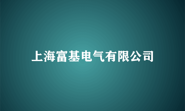 上海富基电气有限公司