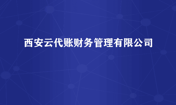 西安云代账财务管理有限公司