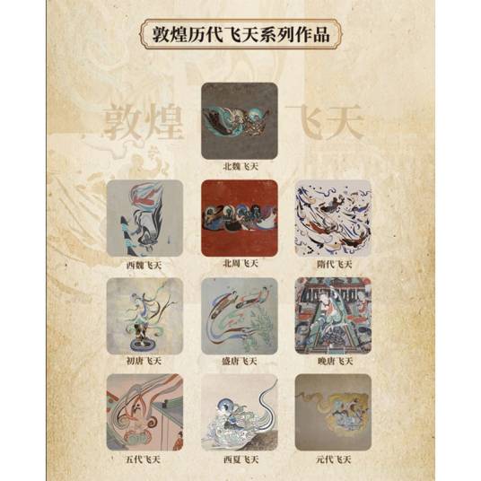 敦煌历代飞天