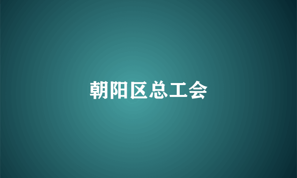 朝阳区总工会