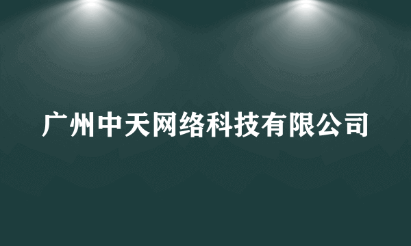 广州中天网络科技有限公司
