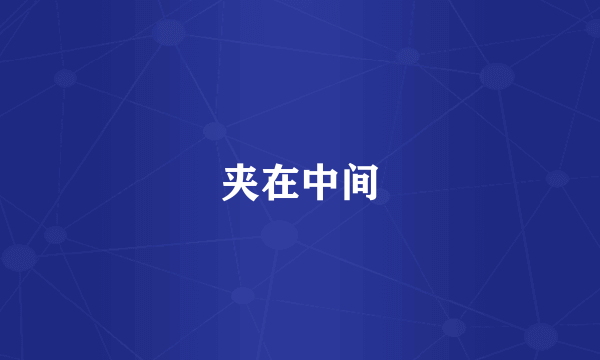 夹在中间