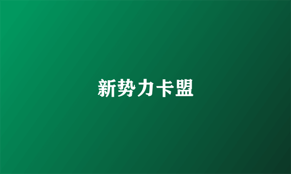 新势力卡盟