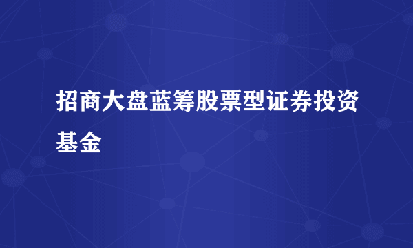 招商大盘蓝筹股票型证券投资基金