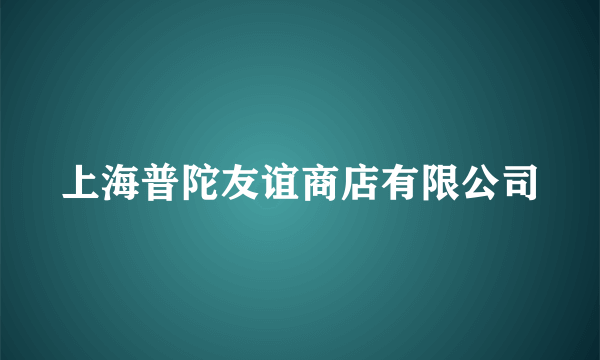 上海普陀友谊商店有限公司
