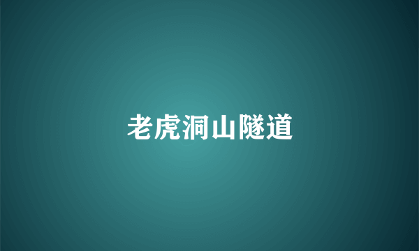 老虎洞山隧道