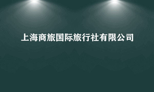 上海商旅国际旅行社有限公司