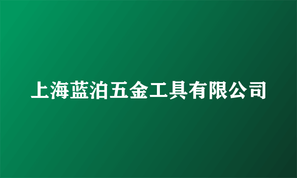 上海蓝泊五金工具有限公司