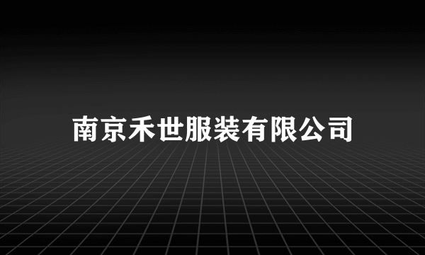 南京禾世服装有限公司