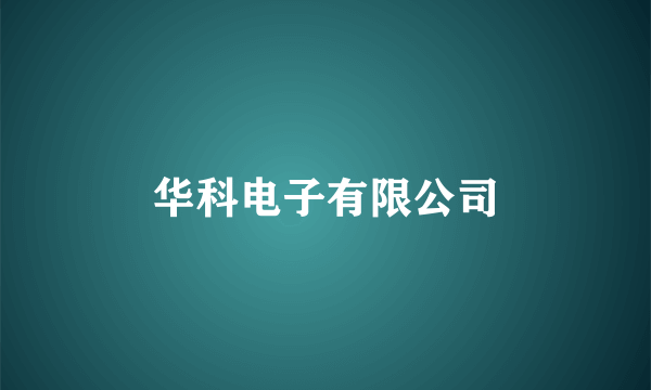 华科电子有限公司