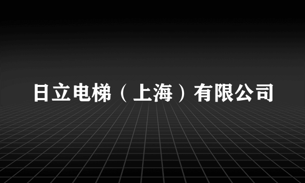 日立电梯（上海）有限公司