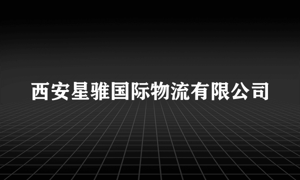 西安星骓国际物流有限公司