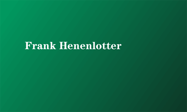 Frank Henenlotter